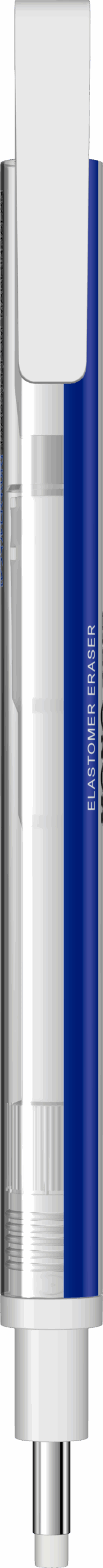 Radiera tip creion varf rotund White/Blue/Black